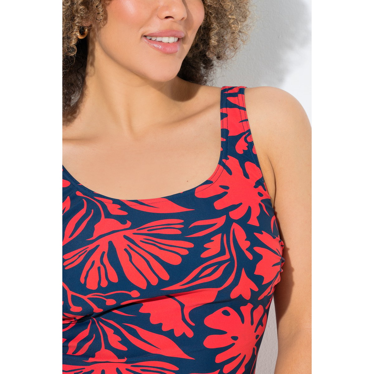 Maillot de bain sans bonnets souples bleu foncé, ULLA POPKEN