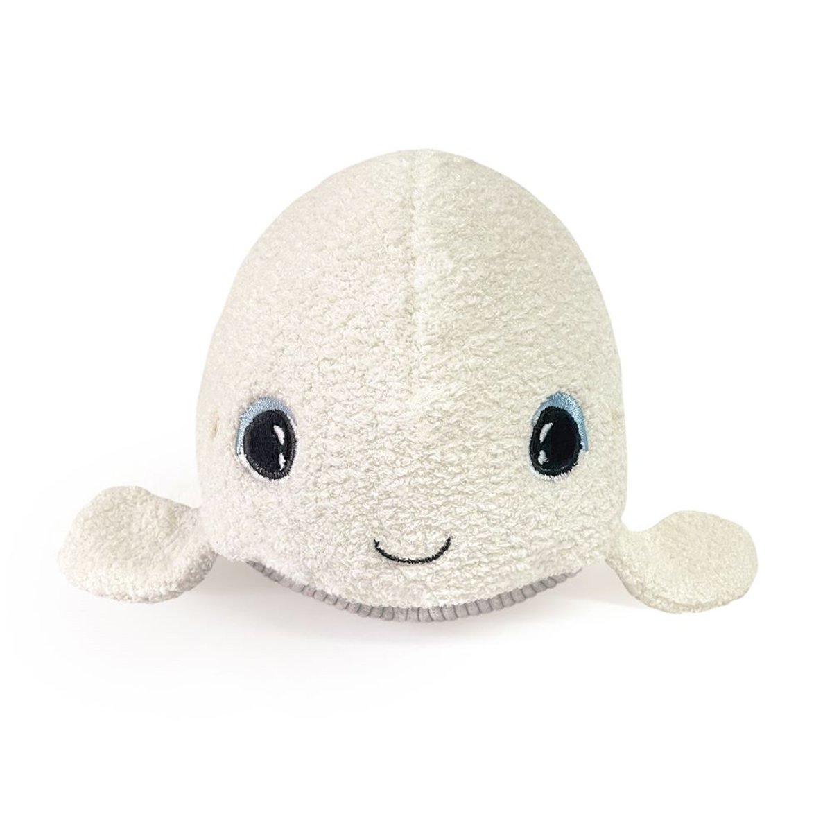 Veilleuse peluche bruits blancs et roses Beluga ecru, PABOBO