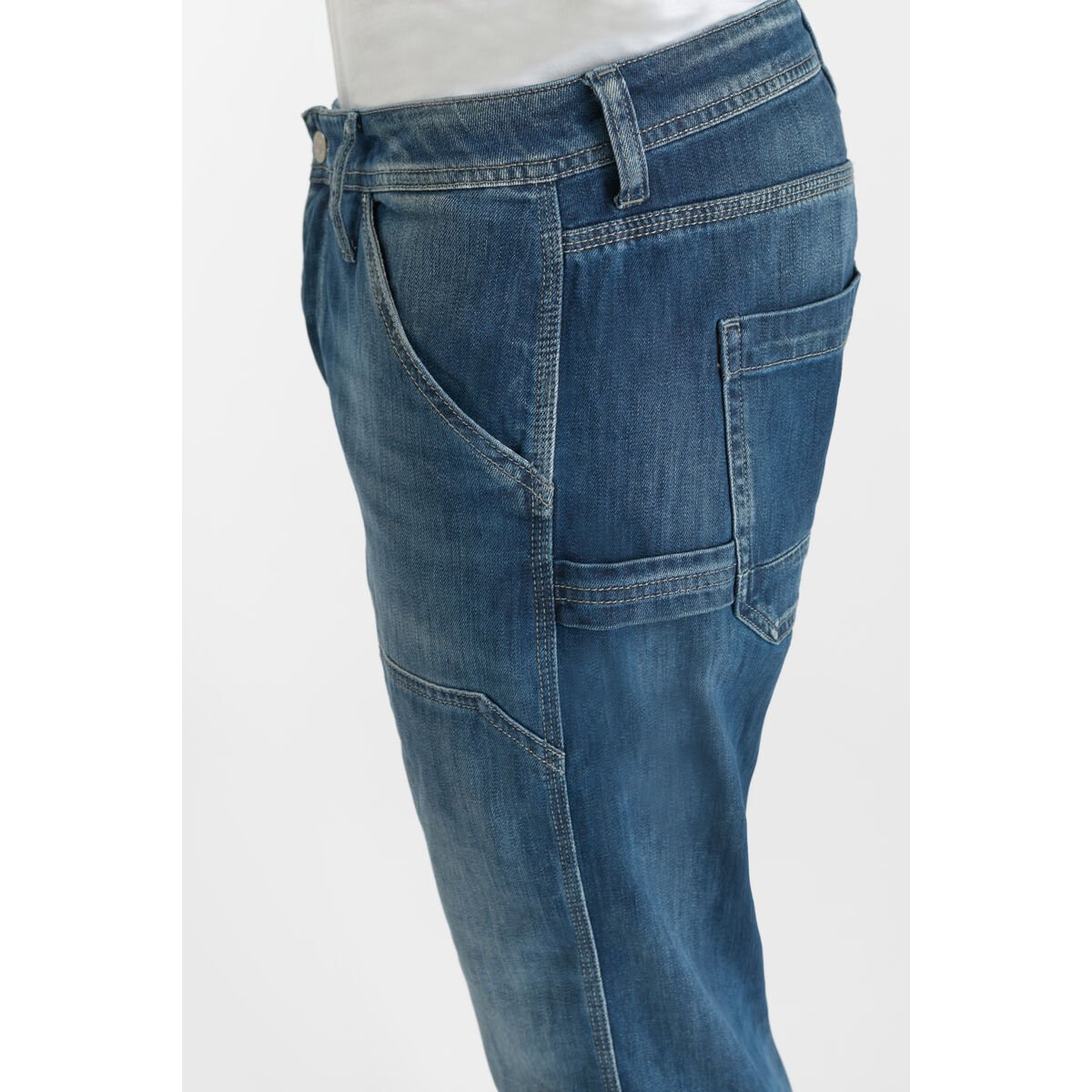 Jeans loose, large loose, longueur 34 blue, LE TEMPS DES CERISES