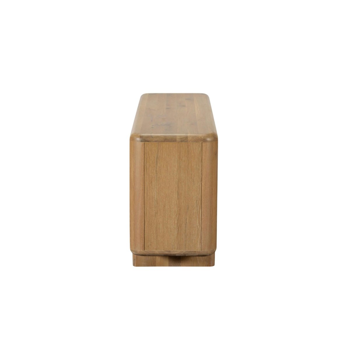 Buffet en bois 4 portes bords arrondis ASTER bois naturel, PIER IMPORT