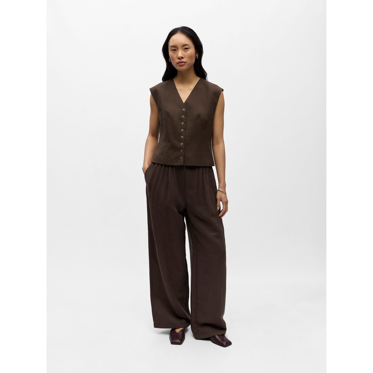 Gilet Sans Manches seal brown, OBJECT