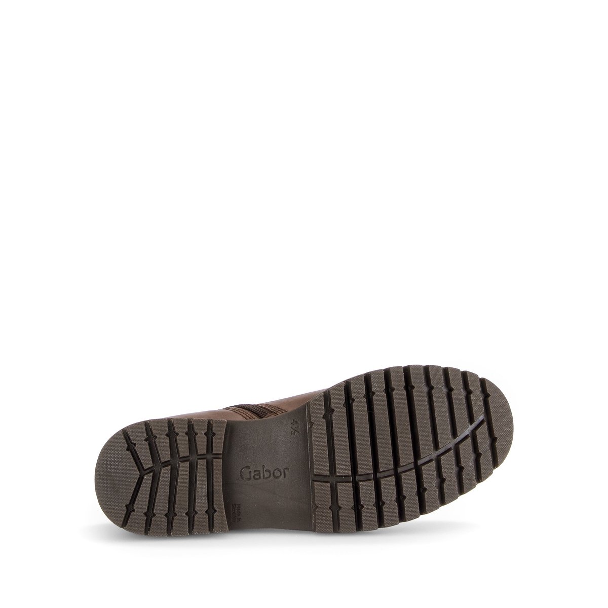Bottines en cuir lisse à talon décroché cognac, GABOR