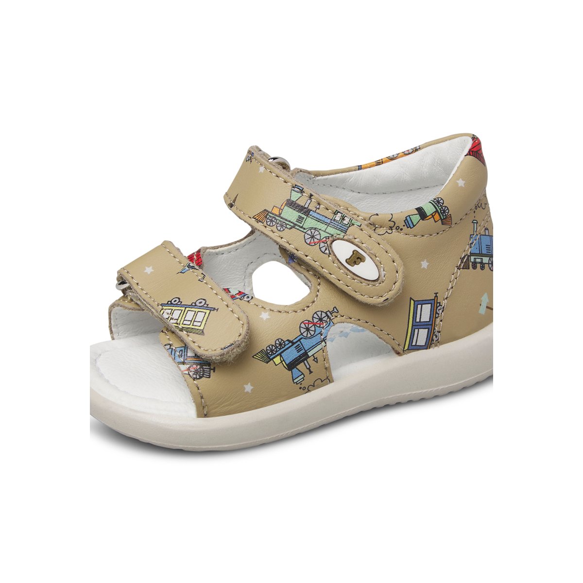 Sandales en cuir NEW RIVER marron clair-, FALCOTTO