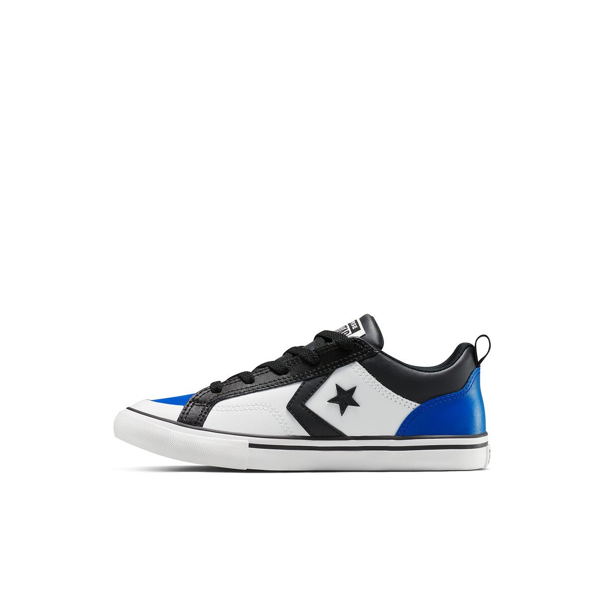 Kids Pro Blaze Archival Athletics Leather Trainers black/white/blue, CONVERSE