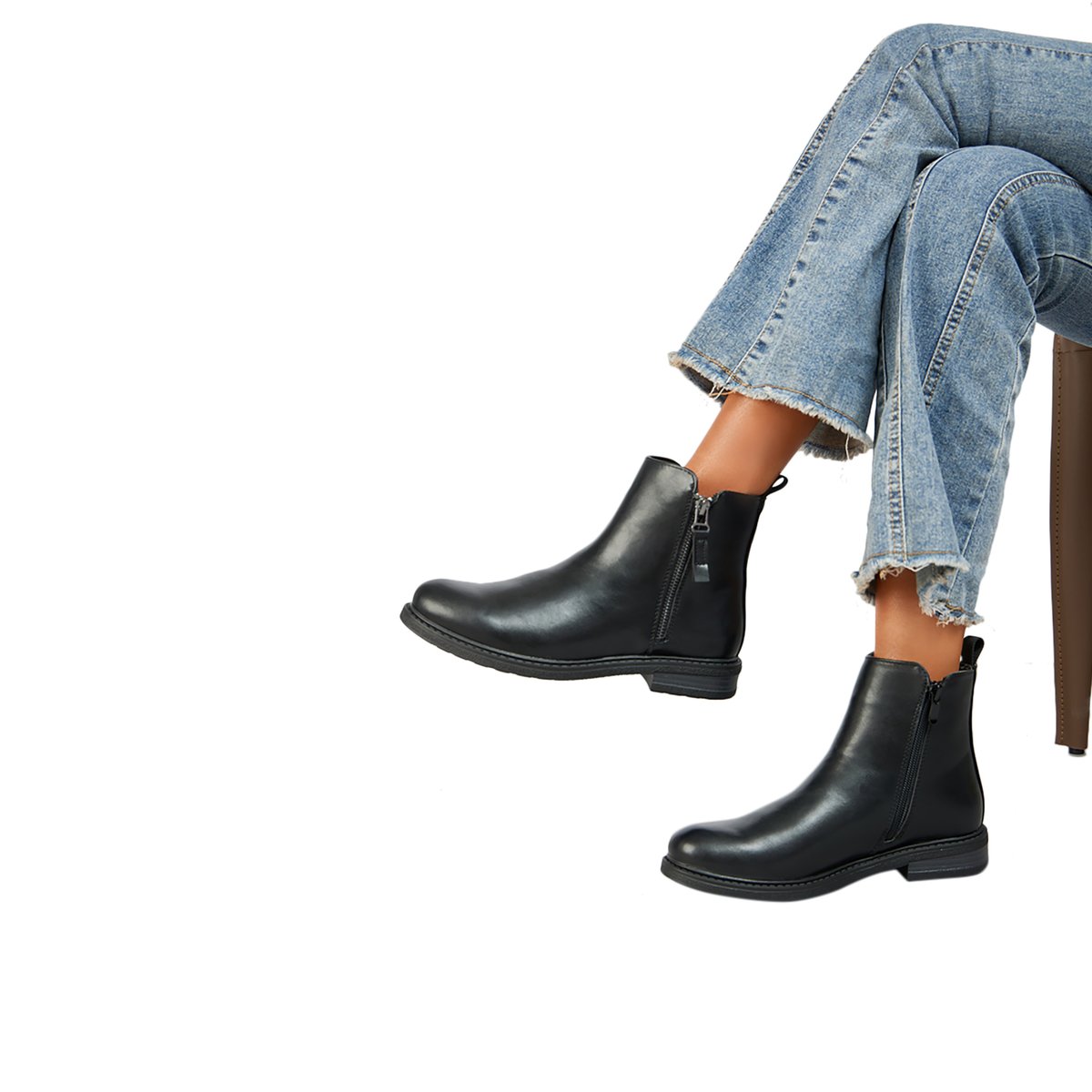 Bottines à Zip noir, ENZA NUCCI