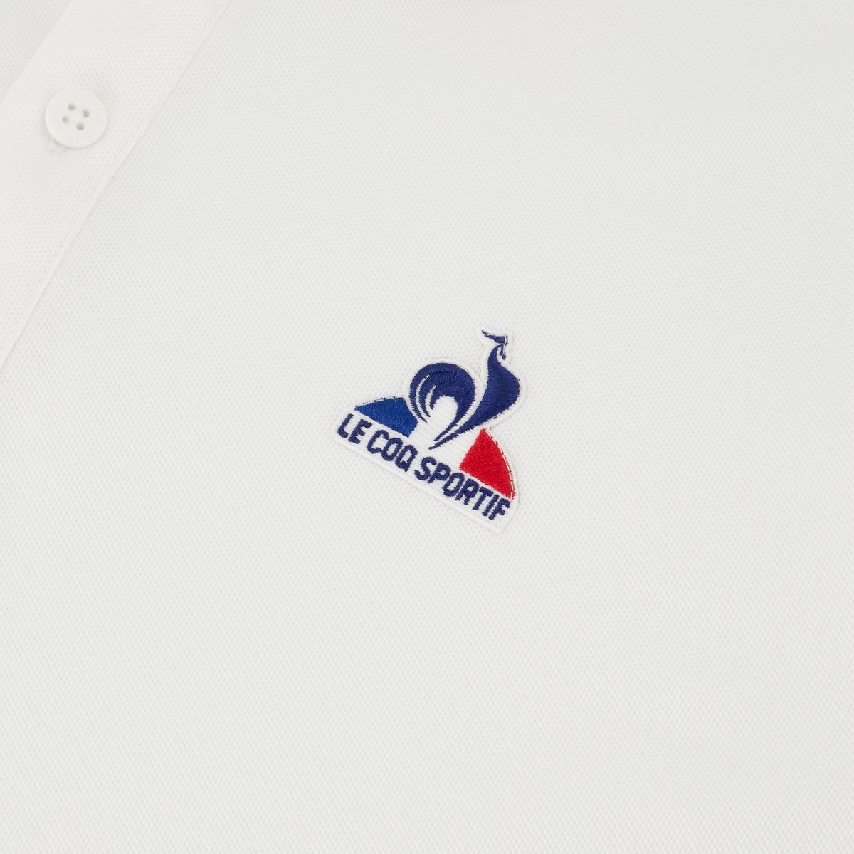 Polo Tricolore marshmallow, LE COQ SPORTIF