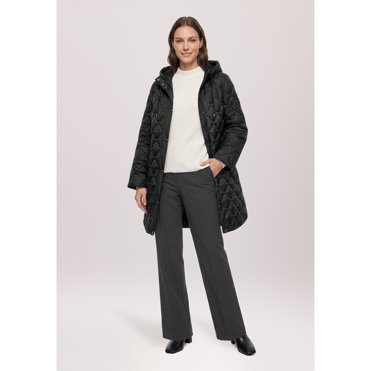 Veste outdoor à capuche noir, BETTY BARCLAY