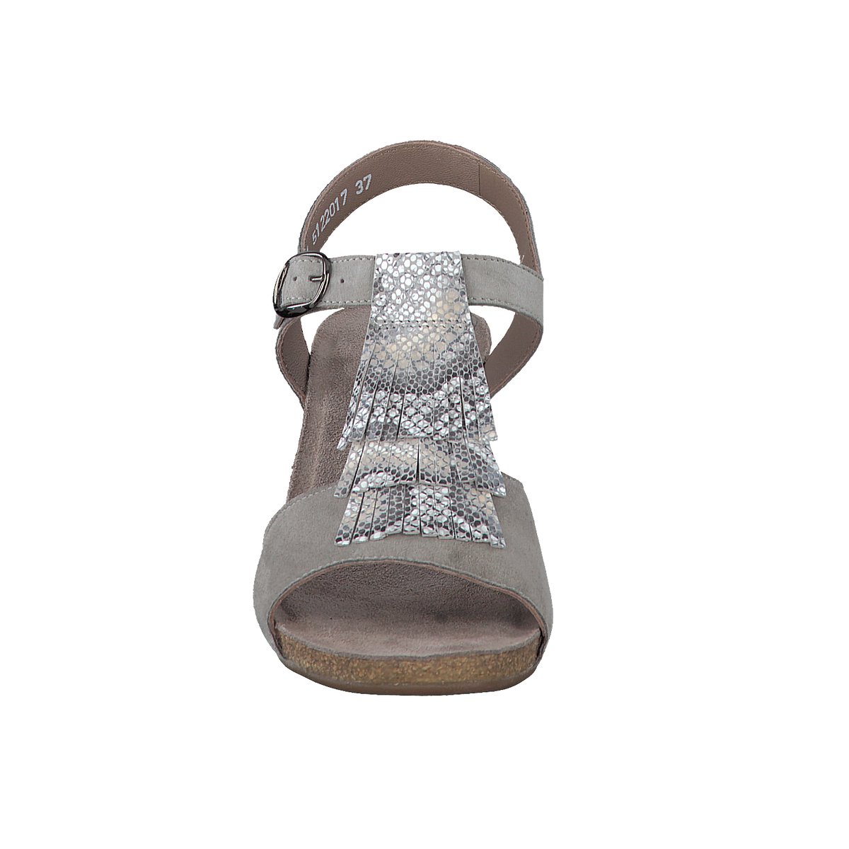 Sandales en cuir JENNY gris 5122, MEPHISTO