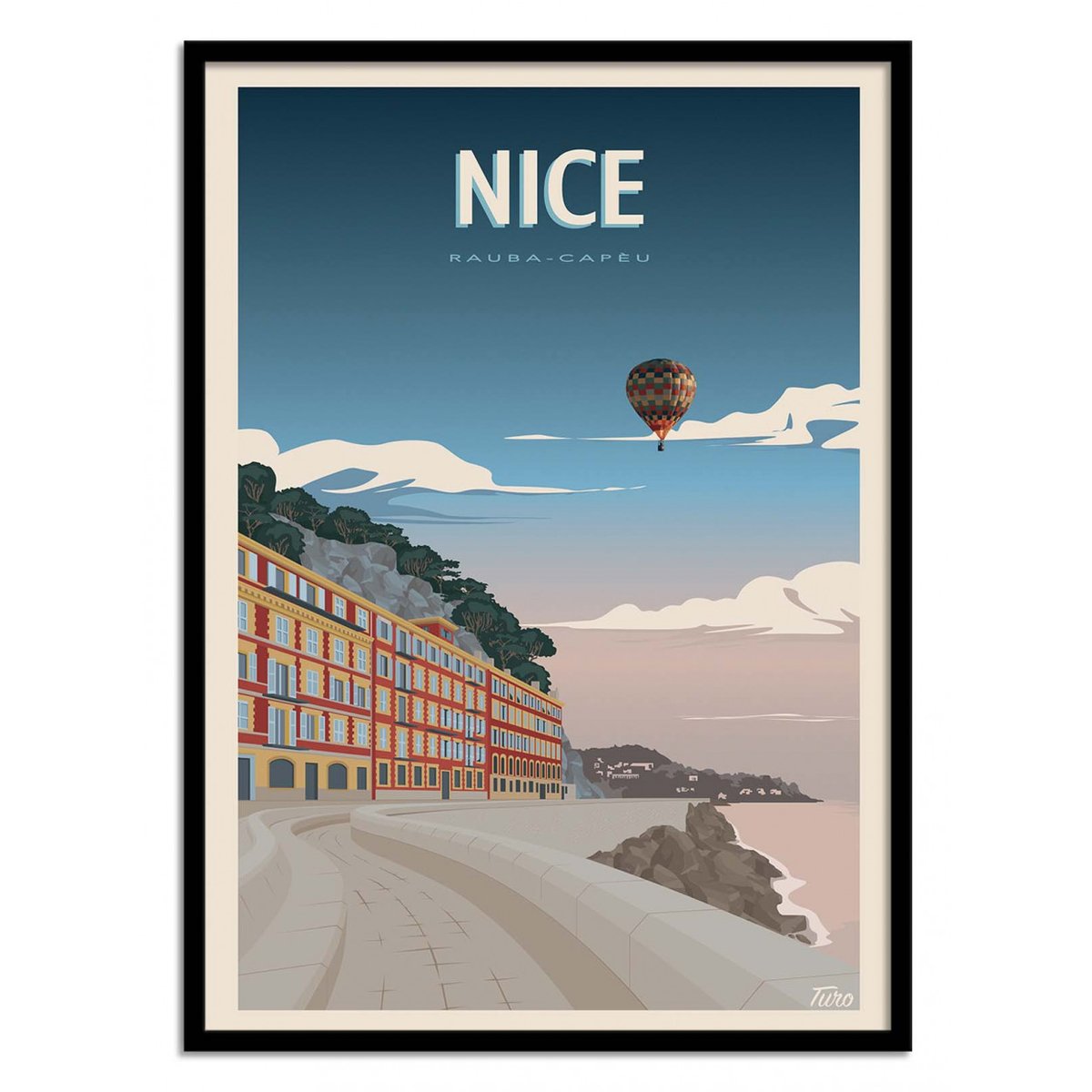 Affiche d'art - Nice - Turo Memories Studio affiche d'art, WALL EDITIONS
