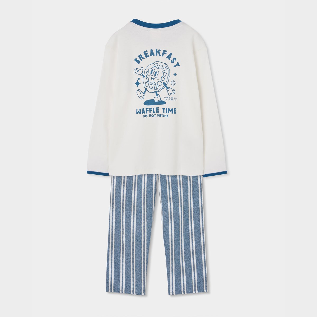 Pyjama maille garçon et imprimé bleu, BOBOLI