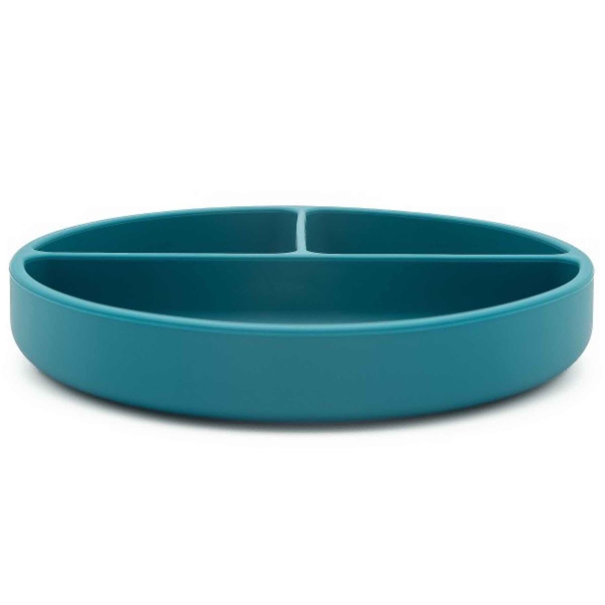 Assiette compartimentée en silicone avec ventouse ANIMAUX ANIMAUX bleu, SASSI JUNIOR