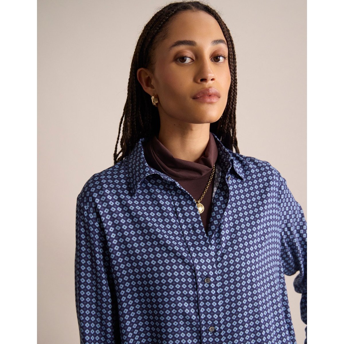 Chemise Maureena bleu, INES DE LA FRESSANGE PARIS