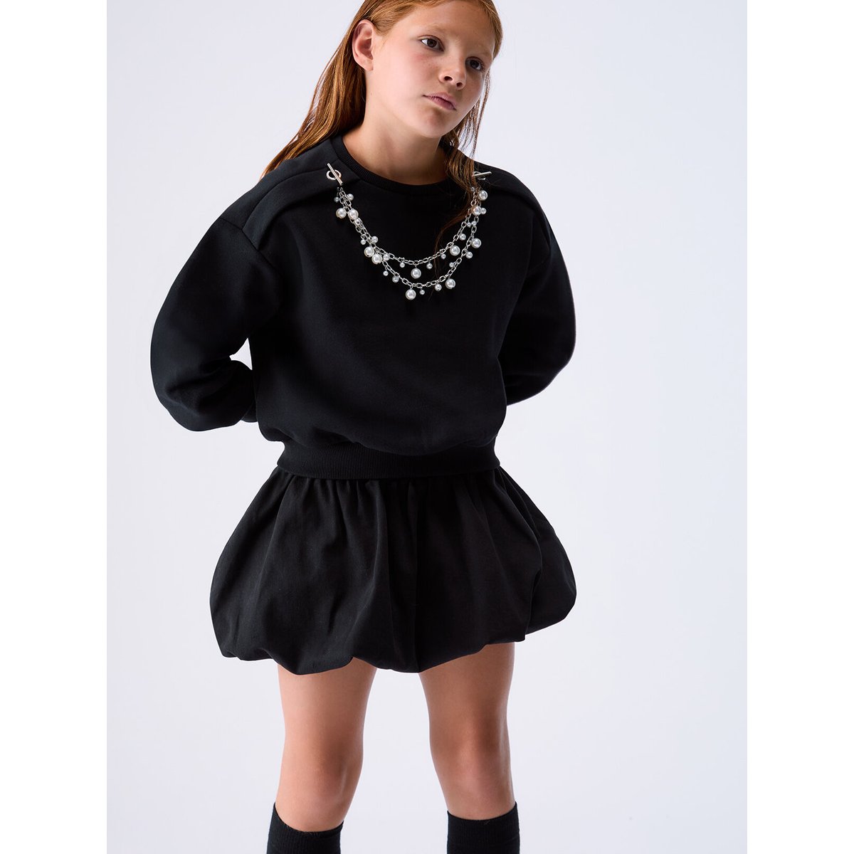 Sweat-shirt avec Accessoires Bijoux noir, LIU JO