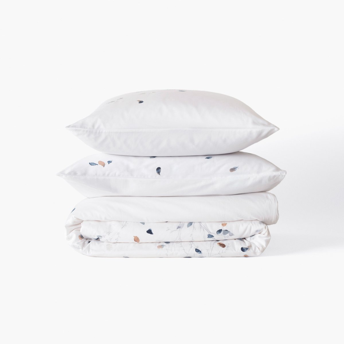 Housse de couette Imprimé EQUINOXE imprimé, CARRE BLANC