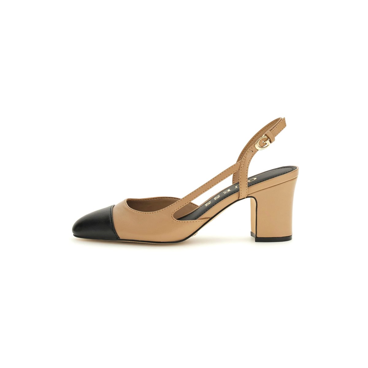 Slingbacks Loisa Cuir Mélangé beige, GUESS