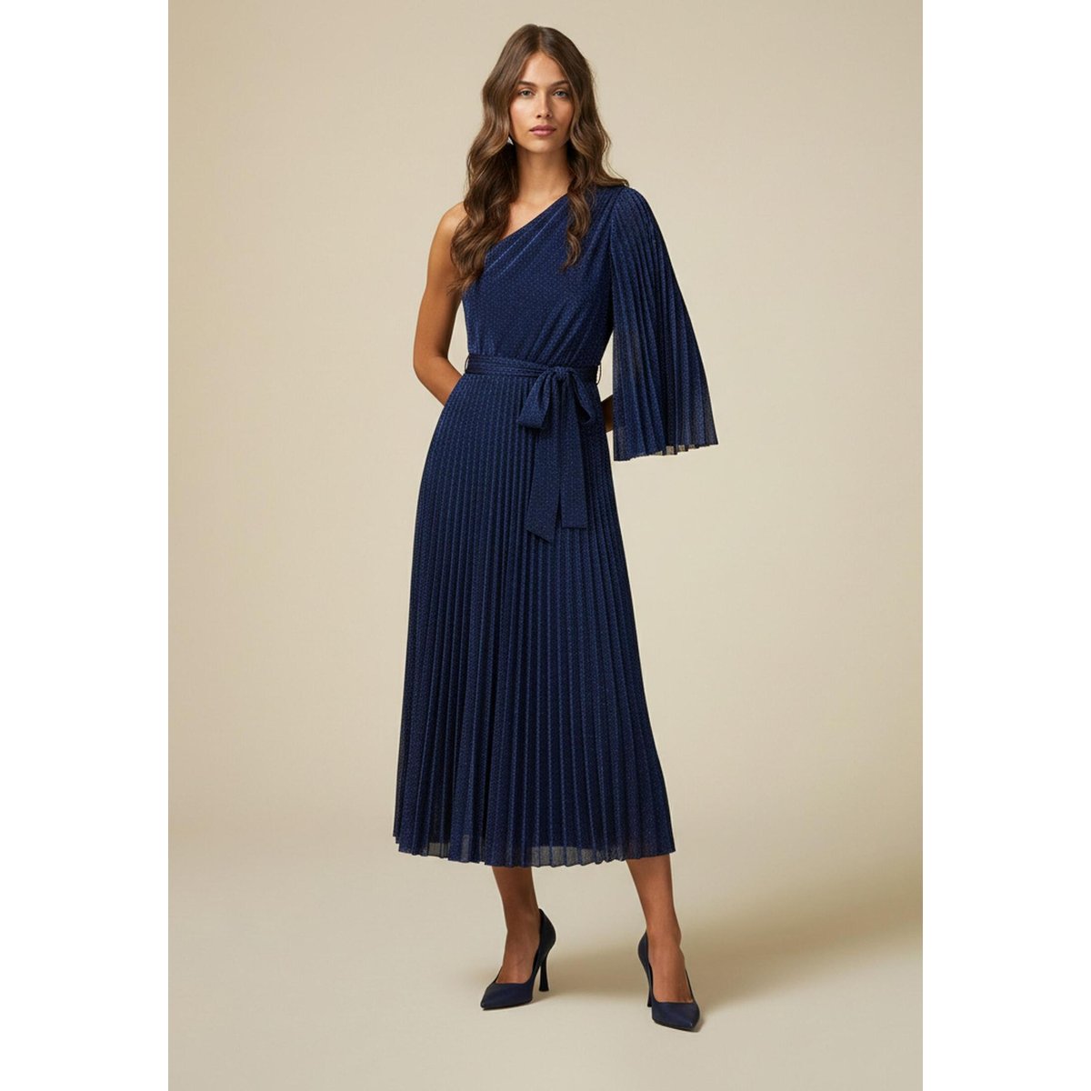 Robe asymétrique bleu, OLTRE