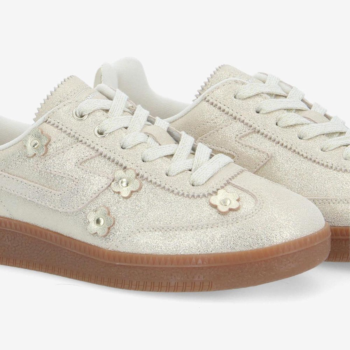 Sneakers SHEFFIELD FLOWER doré, SCHMOOVE