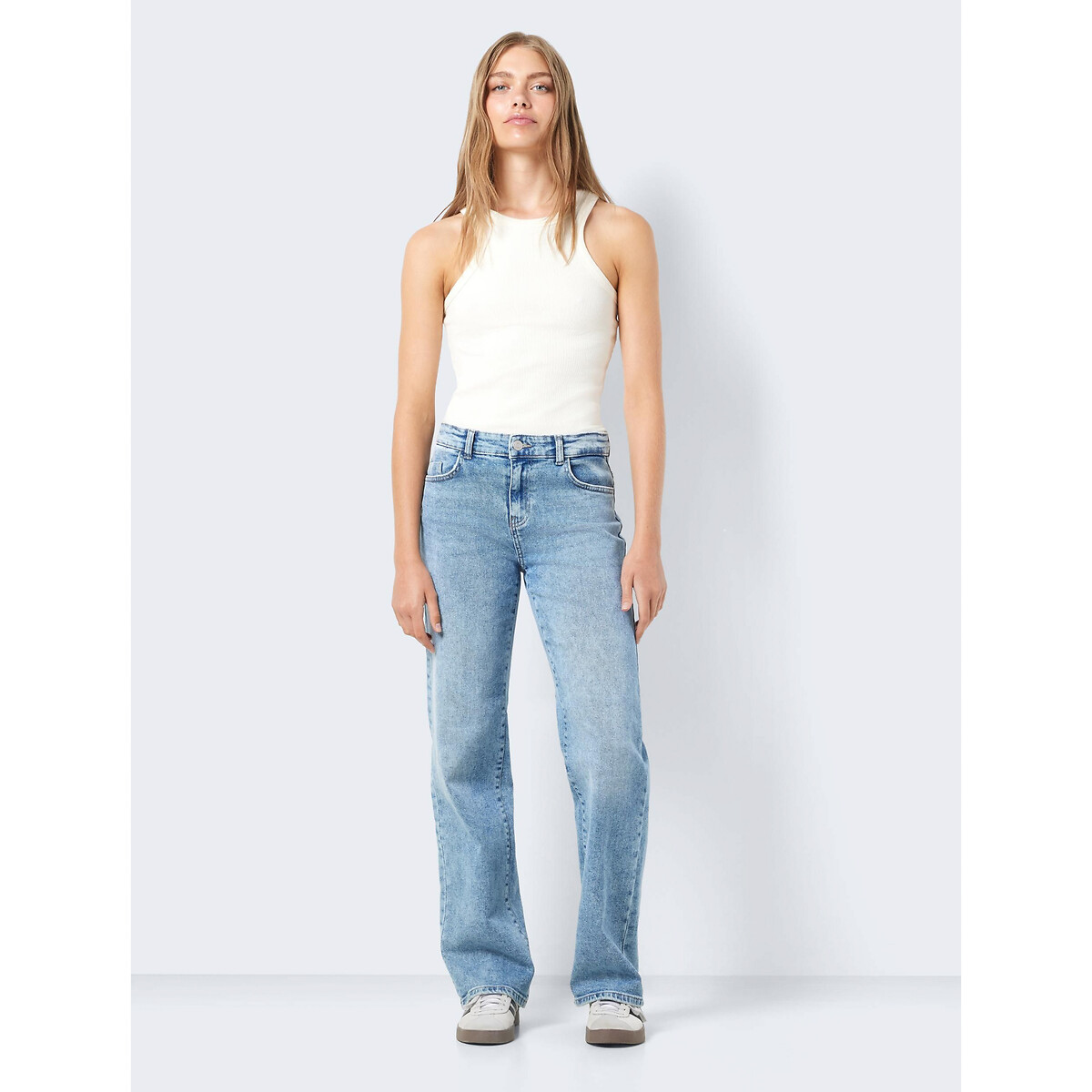 Jean large, taille standard light blue, NOISY MAY