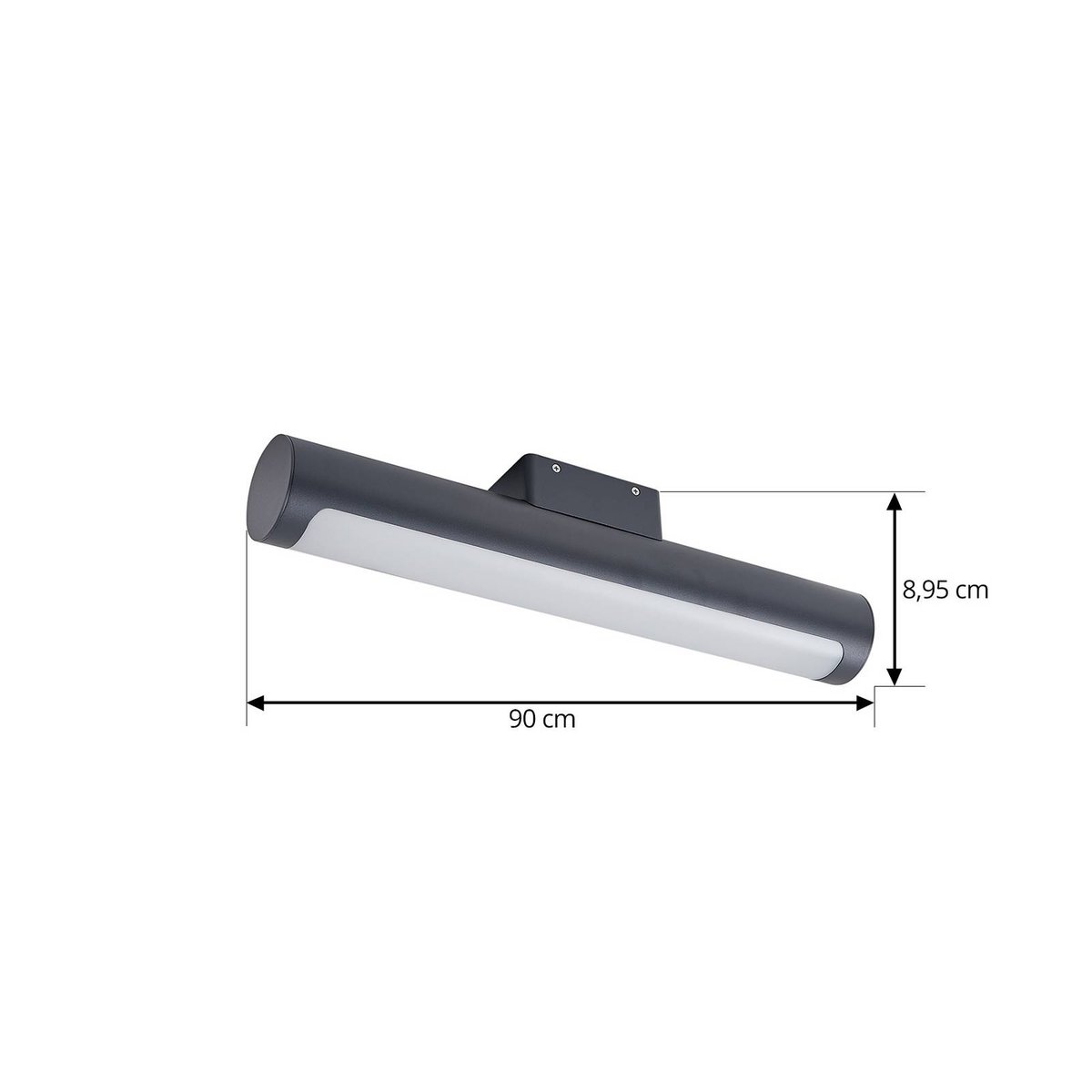 Applique extérieure en aluminium moderneLED anthracite, blanc, LUCANDE