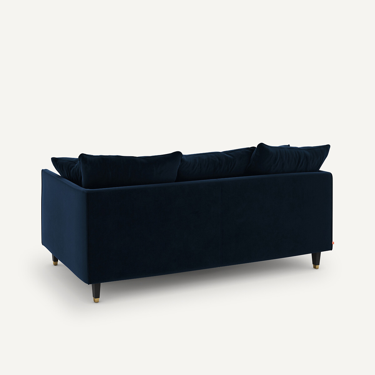 Canapé 3P compact velours, Lazare bleu nuit, AM.PM