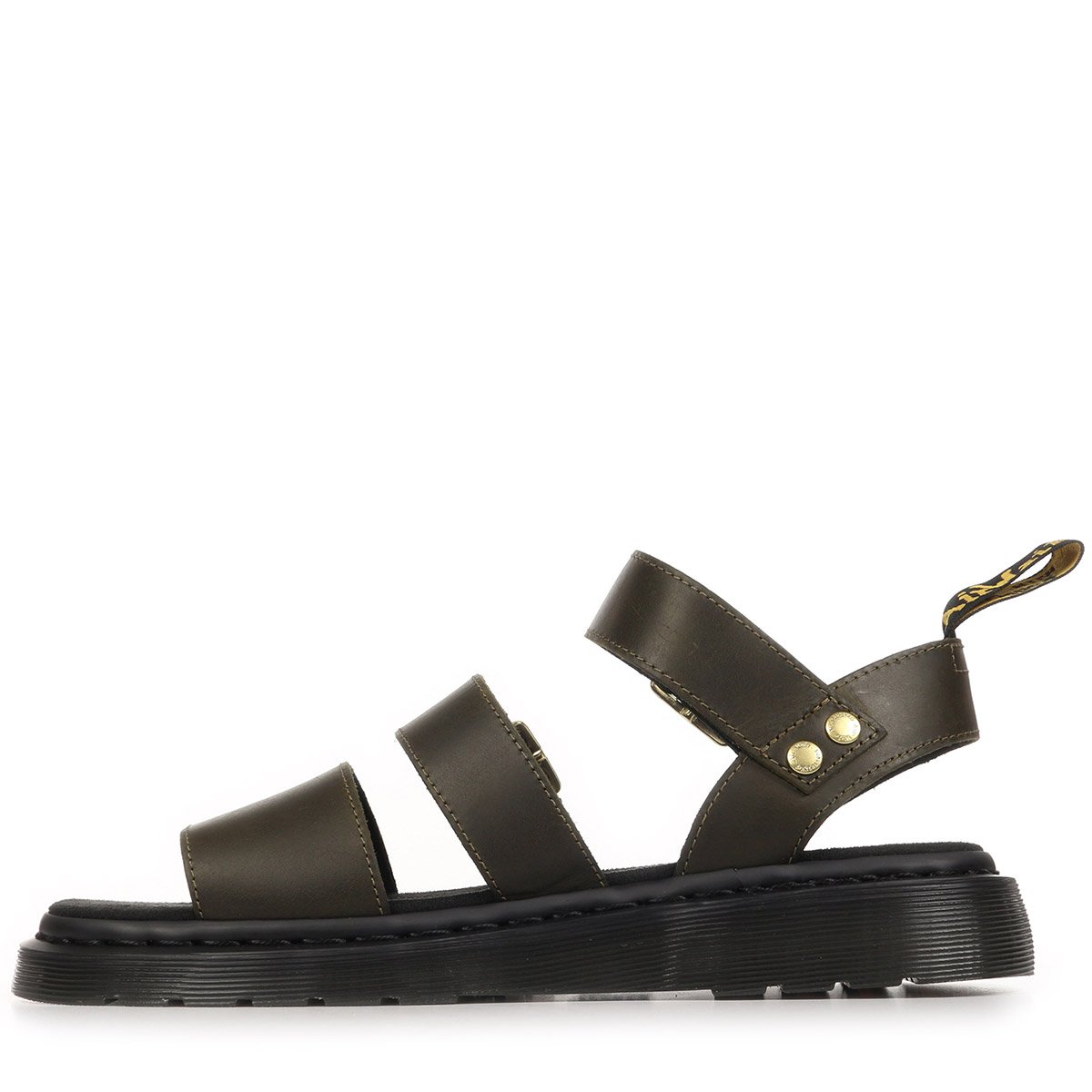 Sandales Gryphon en cuir Wyoming olive, DR. MARTENS