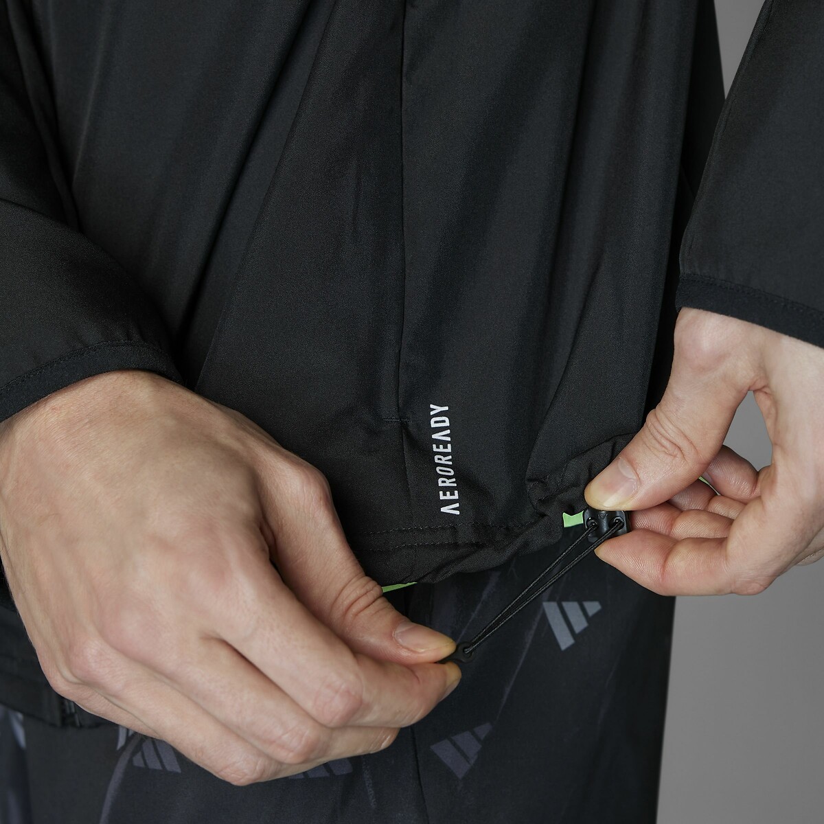 Veste de running noir, adidas Performance