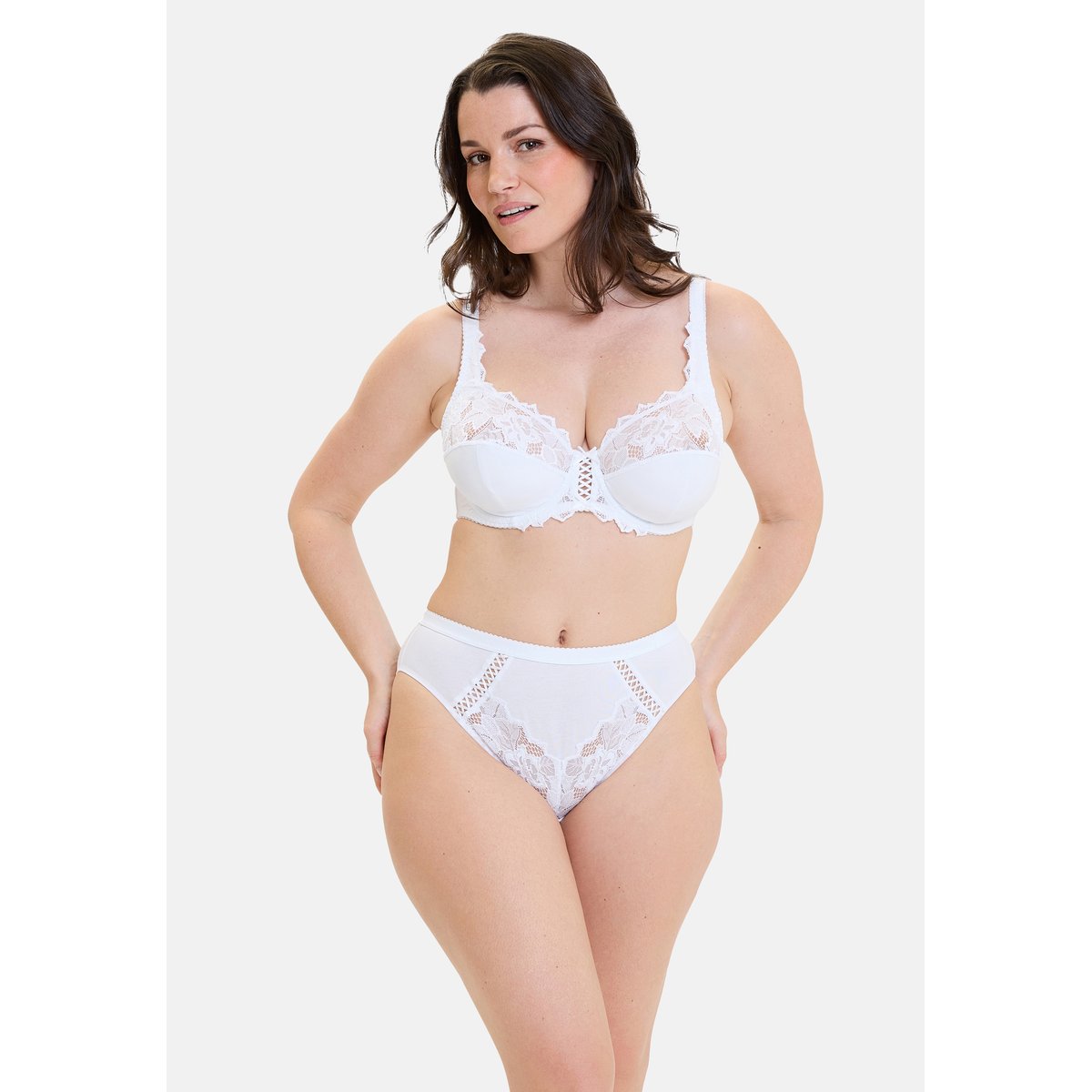 Slip Midi Coton D’arum blanc, SANS COMPLEXE