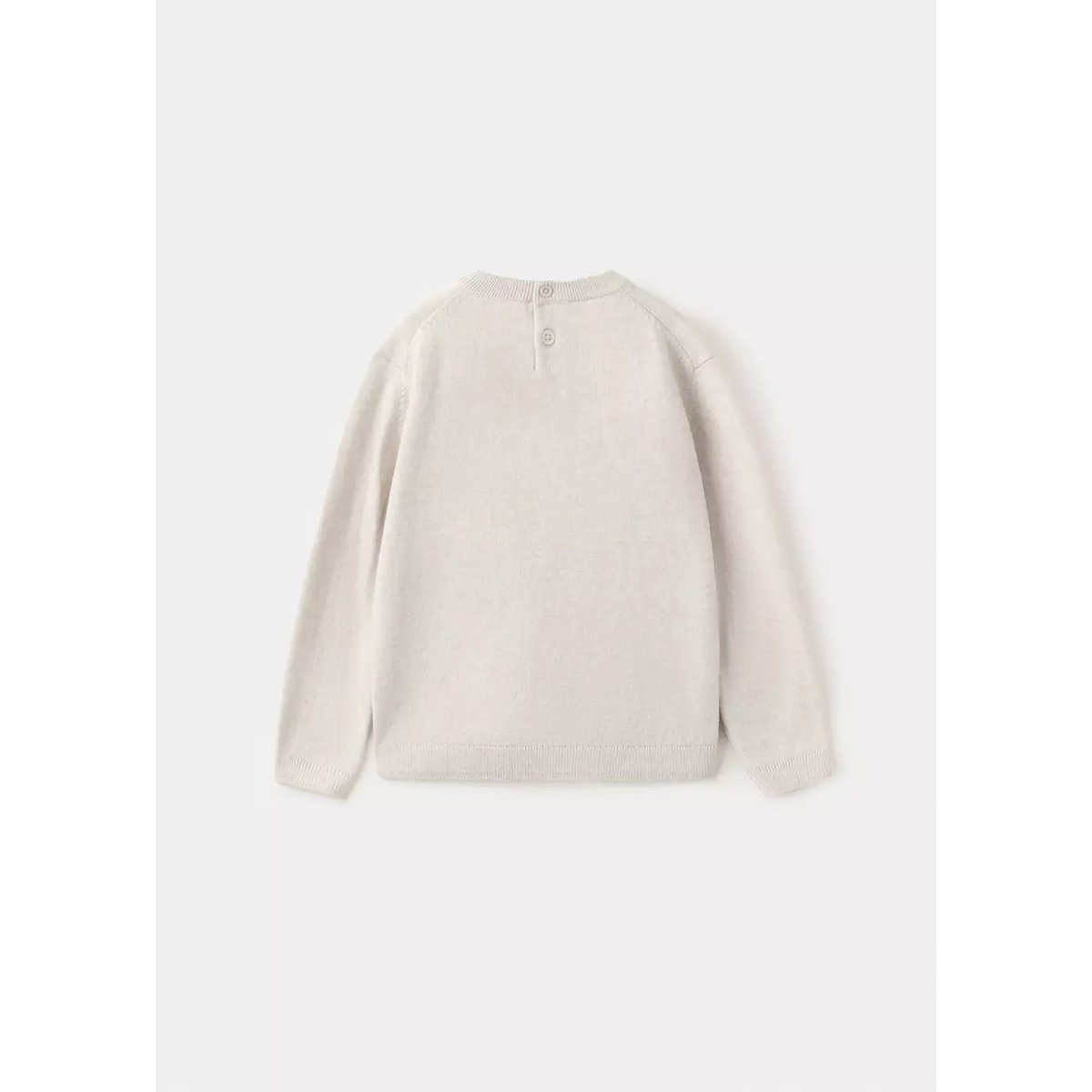 Pull-over maille fine coton beige, MANGO BABY