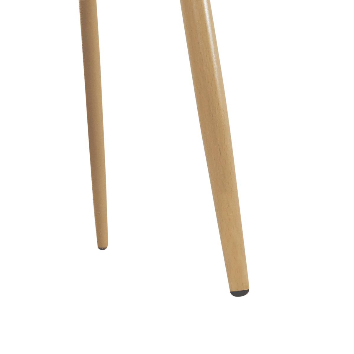 Lot de 2 chaises en plastique MARIUS blanc, MADE IN MEUBLES