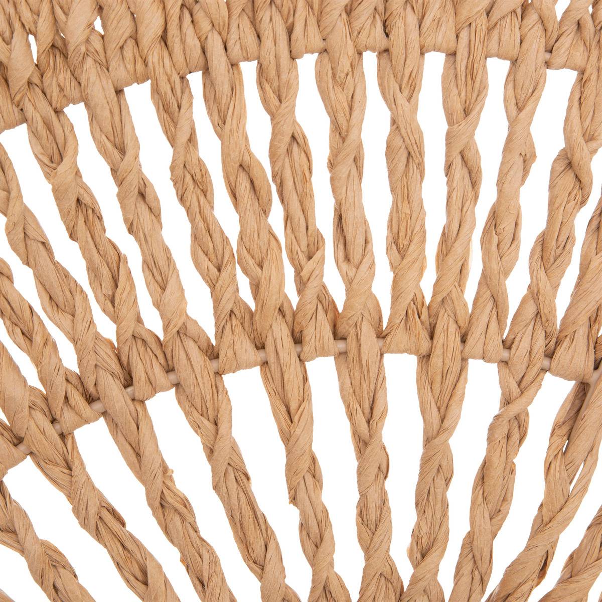 Décoration murale soleil en papier sur métal TRICIA beige, ATMOSPHERA