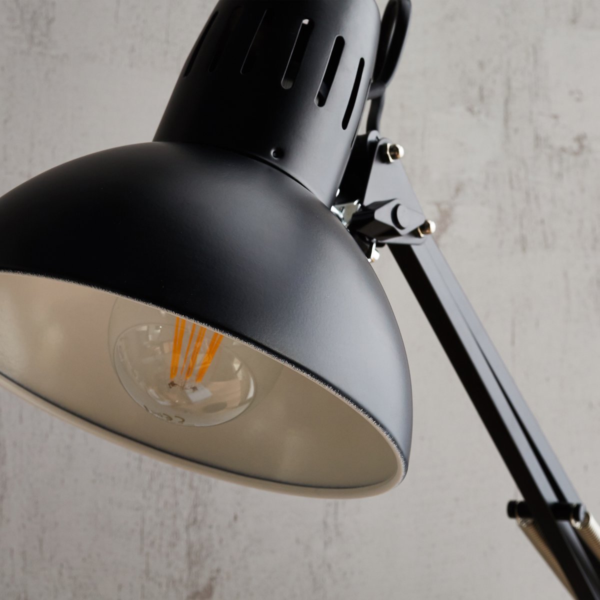 Lampe de bureau en métal, ARQUITECTO noir, INSPIRE