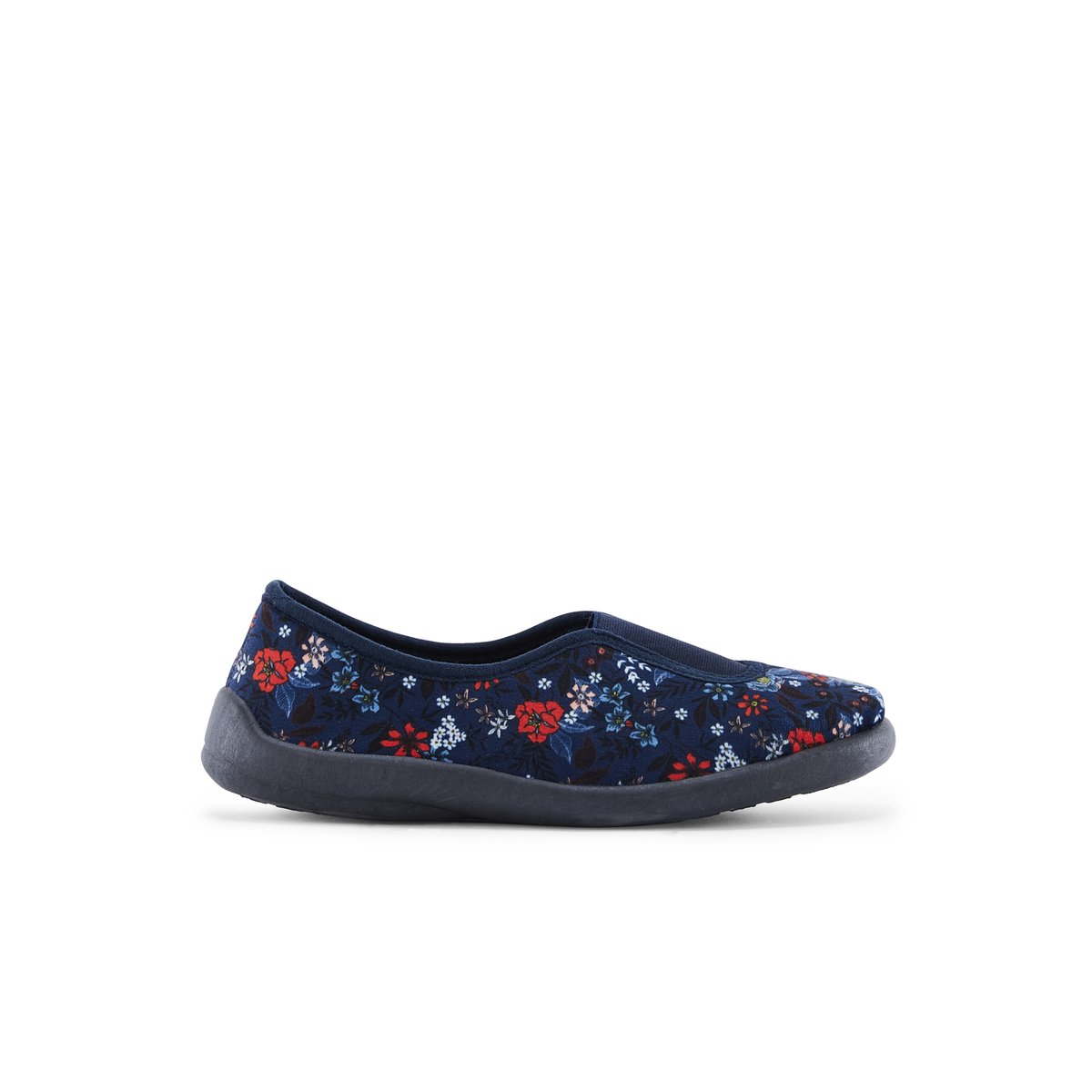 Ballerines d'intérieur femme imprimé marine, PEDICONFORT