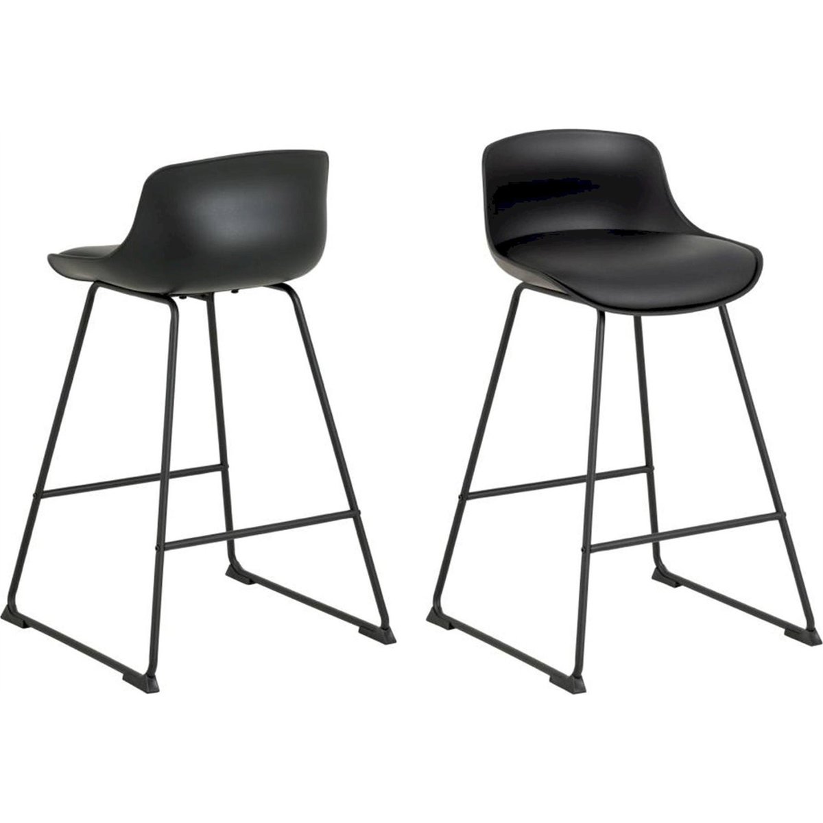 Tabouret de bar collection SCHINO noir, RECOLLECTION