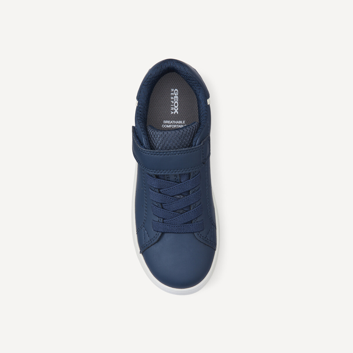 Kids Eclyper Breathable Trainers white/navy blue, GEOX
