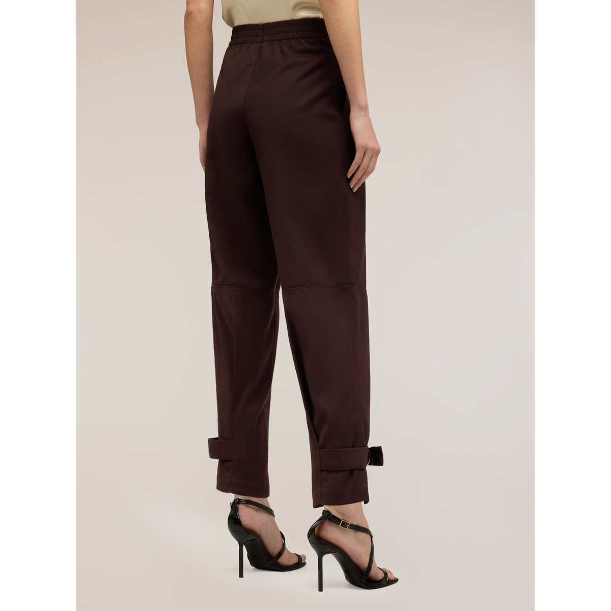 Pantalon avec ceintures marron, MOTIVI