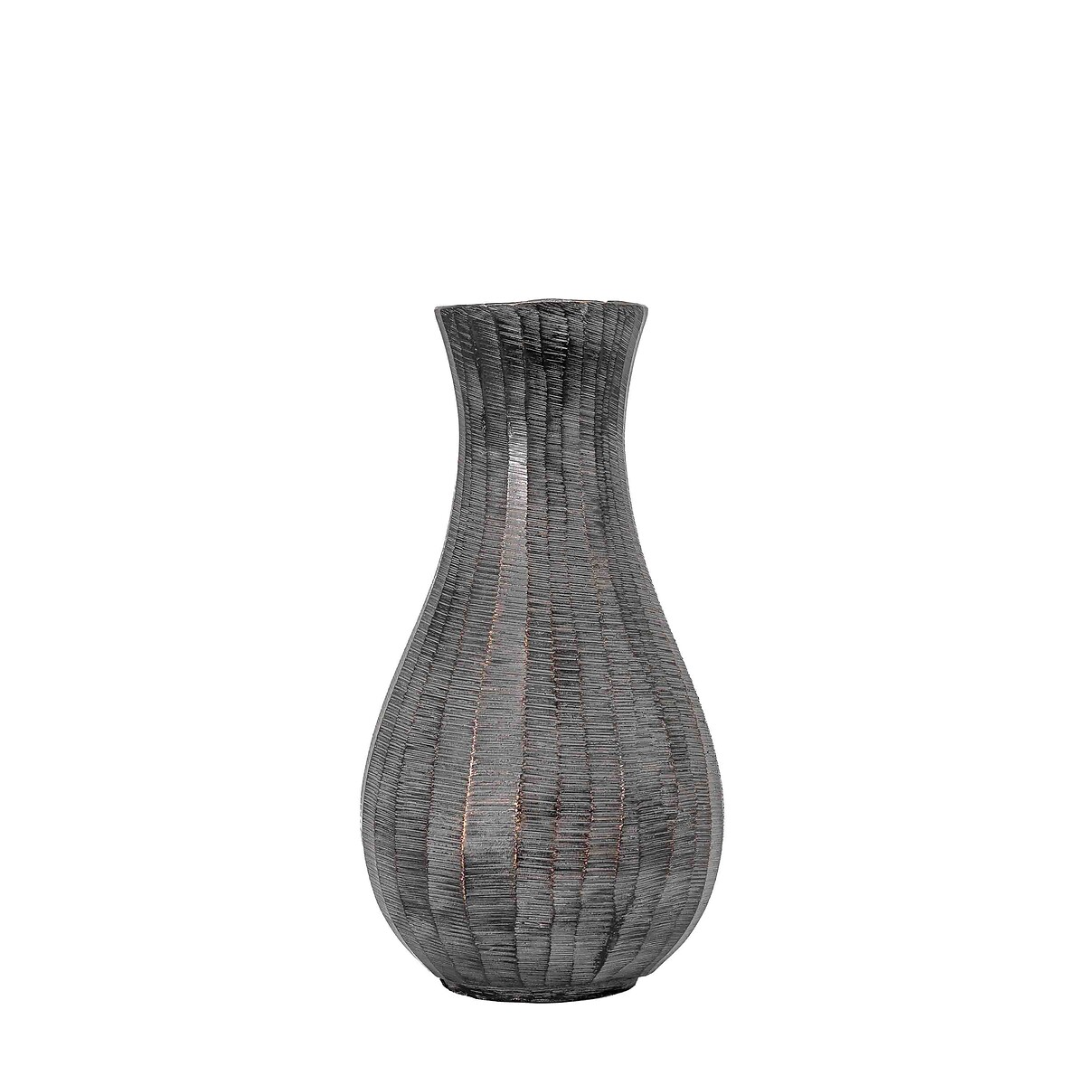 24cm Fluted Vase in Antique Grey grey, ÉDITÉ