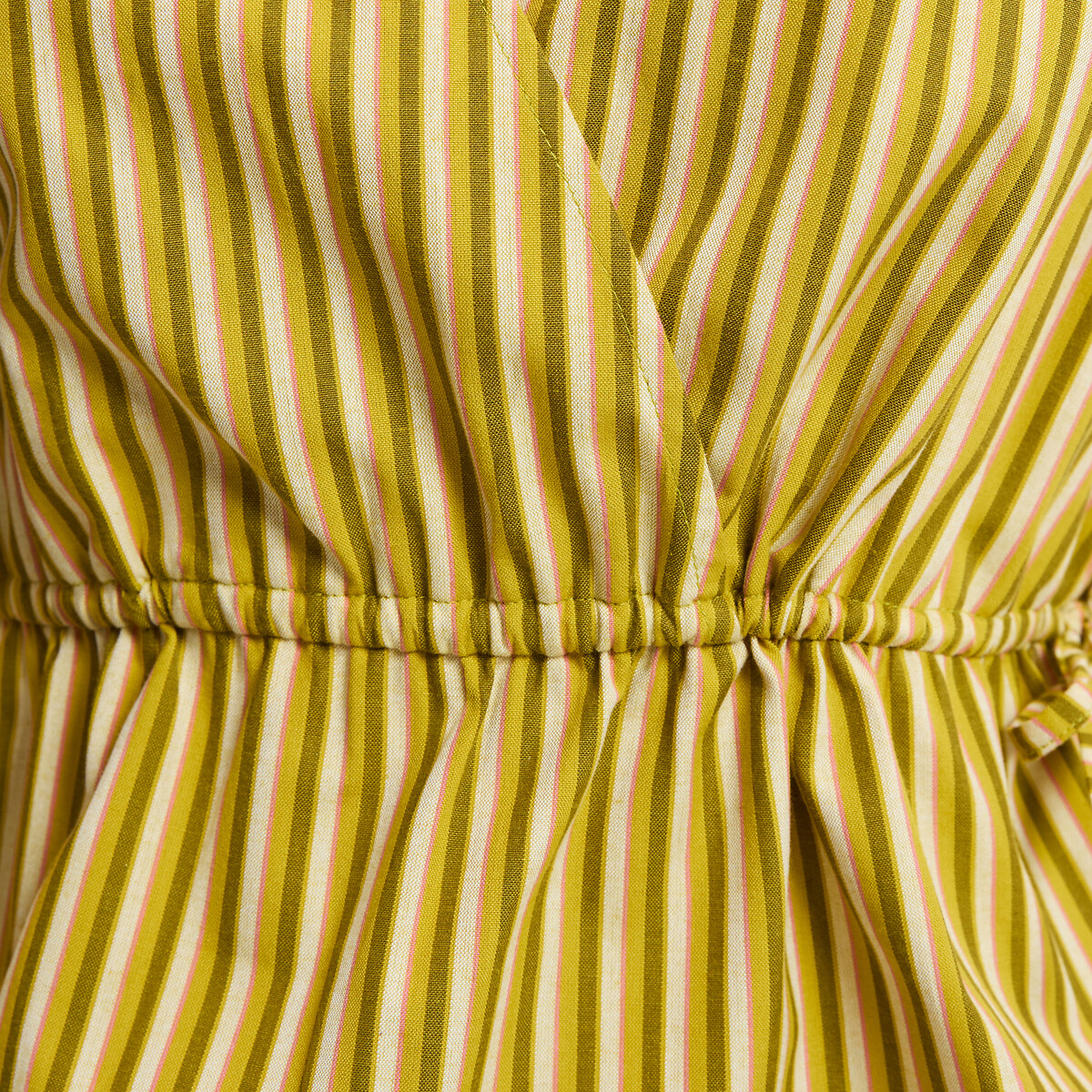 Top sans manches rayé col V rayé vert/rose, LA REDOUTE COLLECTIONS