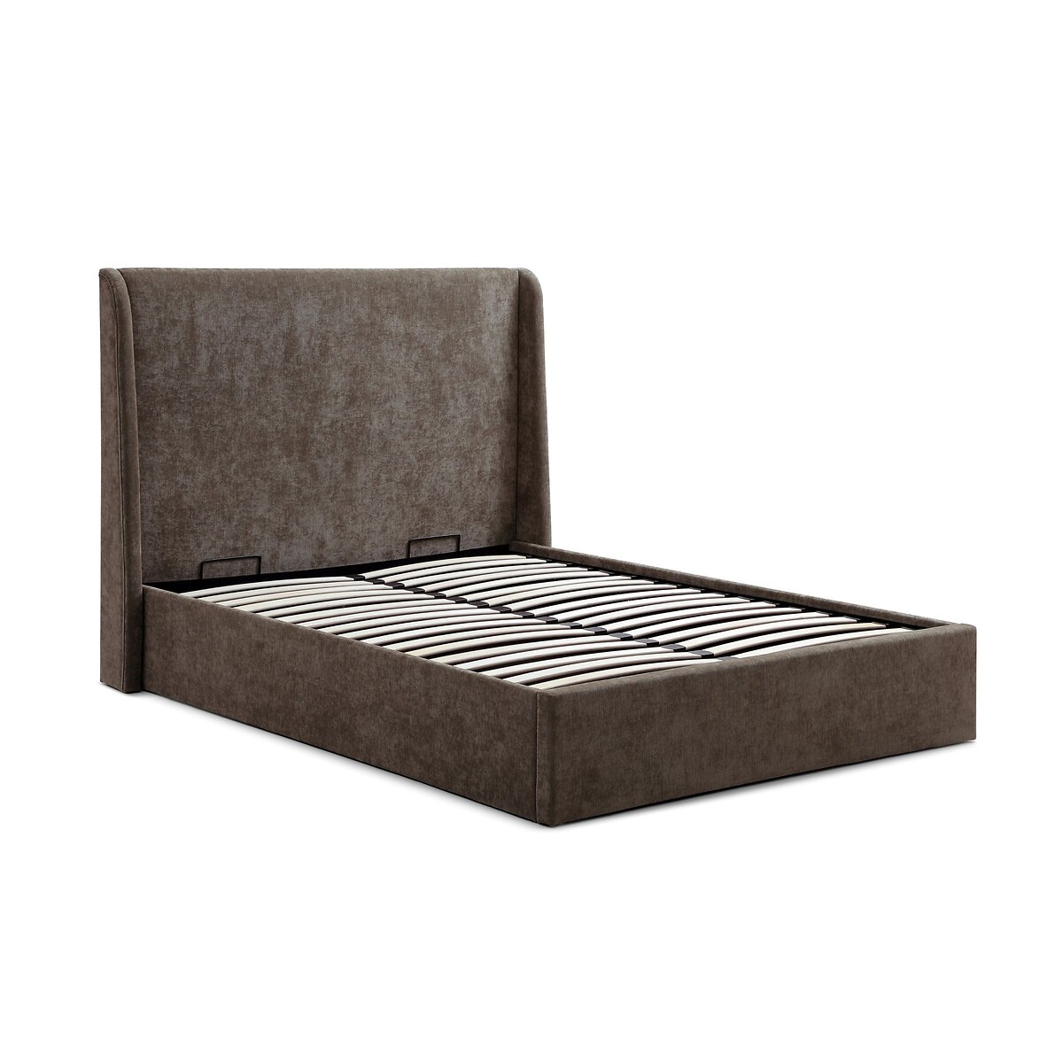 Austin Natural Herringbone Multi-Lift Ottoman Storage Bed mocha, ÉDITÉ