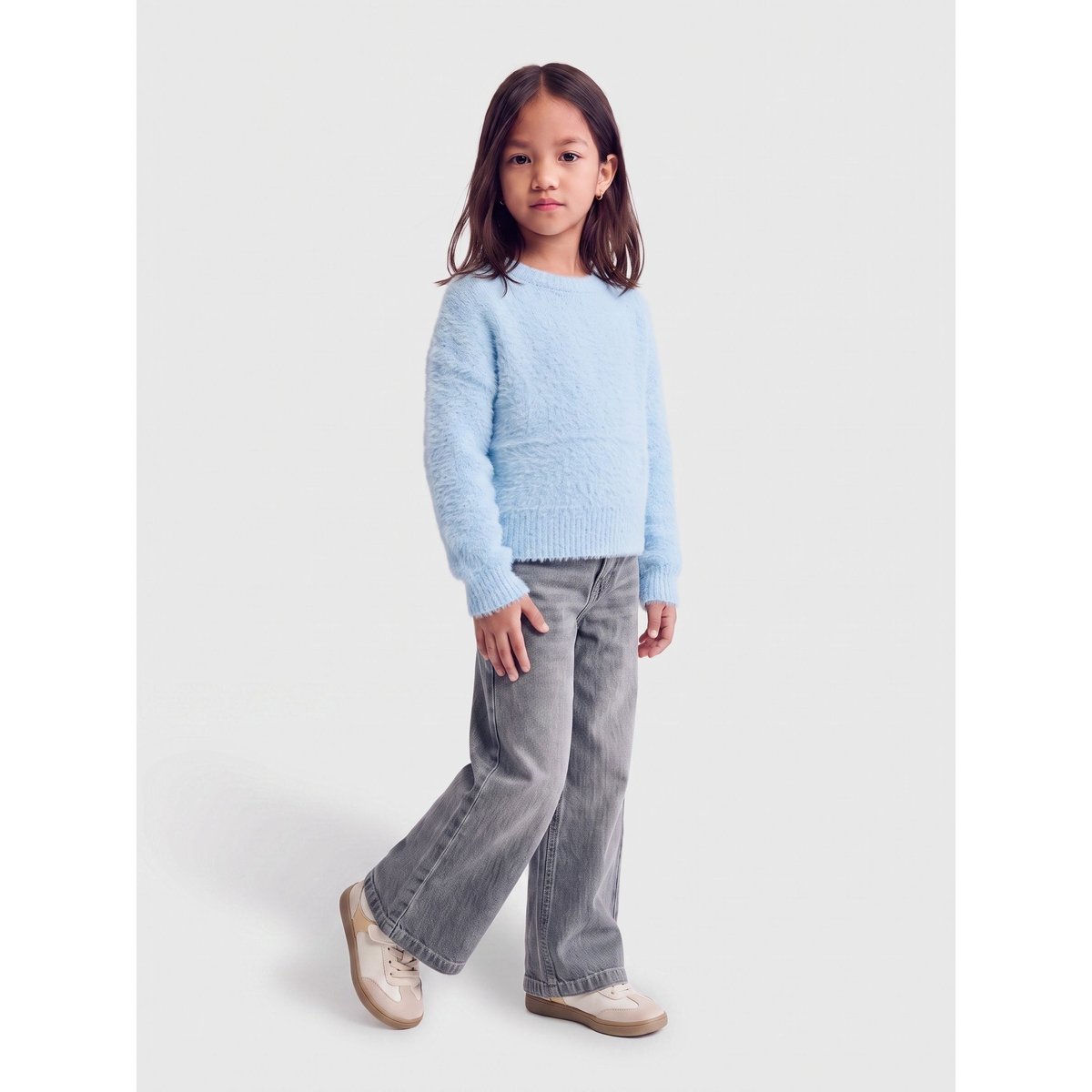 Pull En Maille cashmere blue, KIDS ONLY