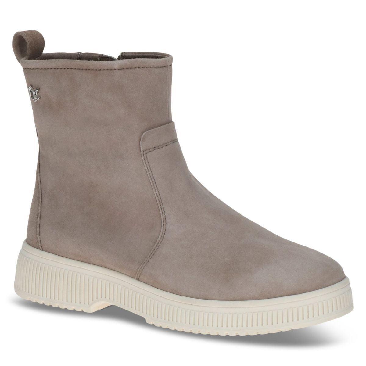 Bottine en cuir marron taupe nubuck, CAPRICE