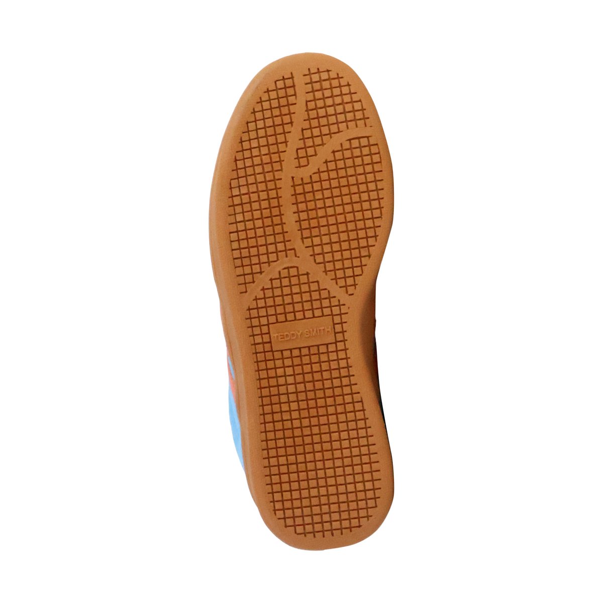 Basket Cuir Teddy Smith bleu-orange, TEDDY SMITH