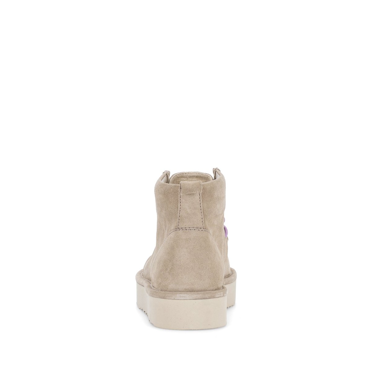 Bottines en cuir à talon compensé beige velours, GABOR