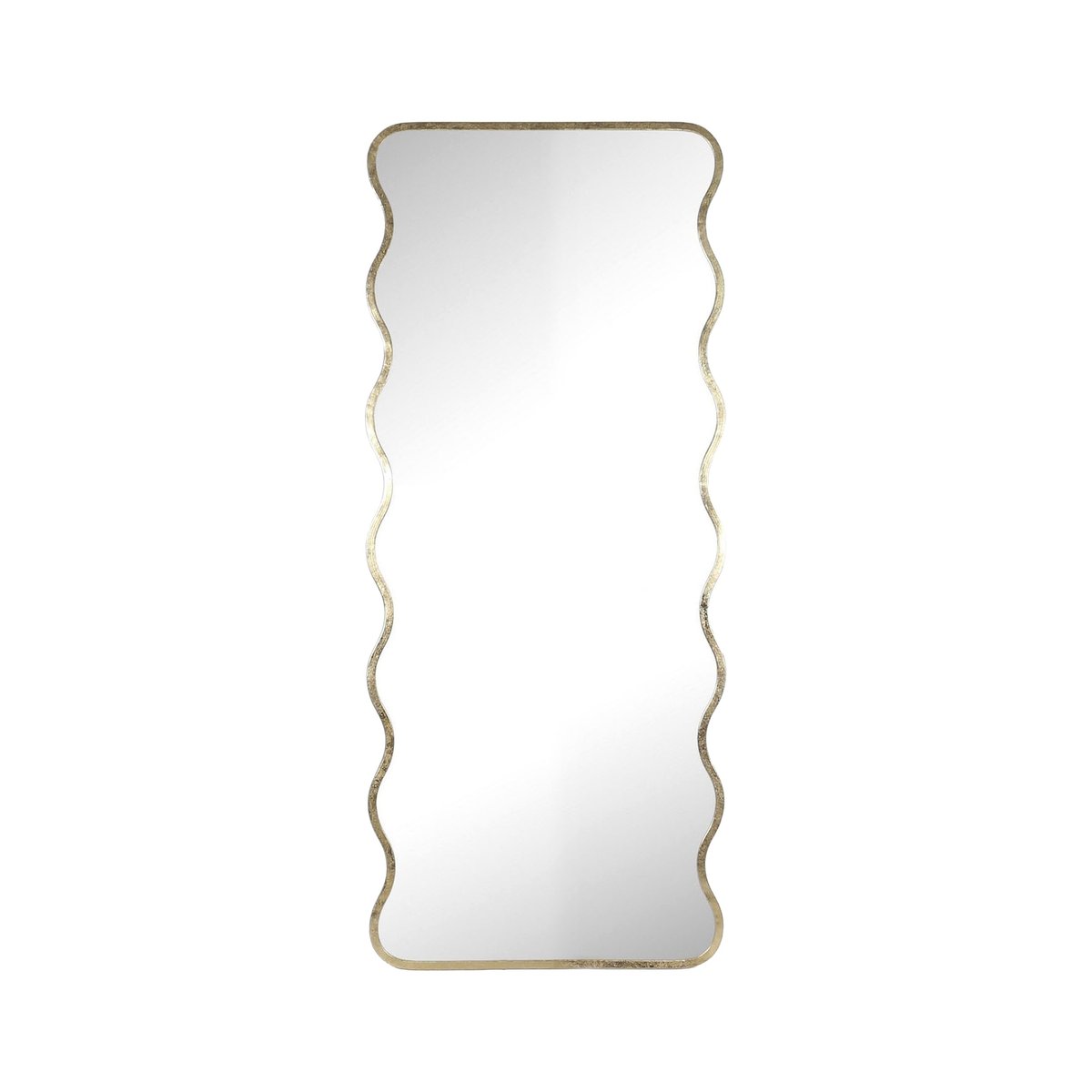 Miroir vagues fin métal 60x142cm or, EMDE