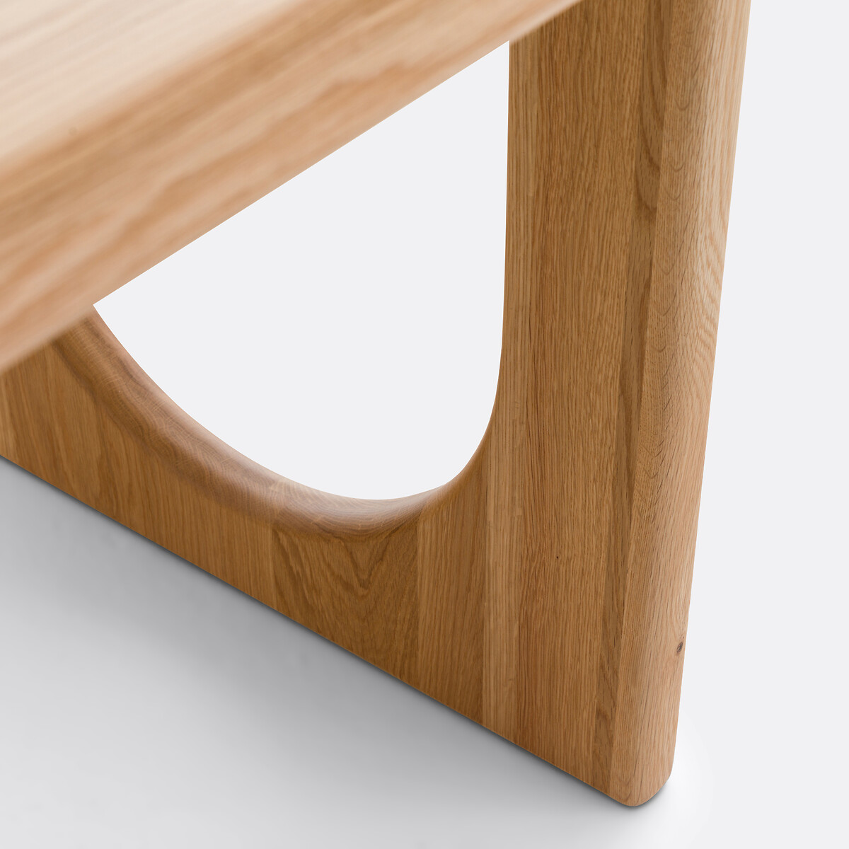 Douve 6-8 Seater Rectangular Dining Table in Oak and Veneer oak, LA REDOUTE INTERIEURS