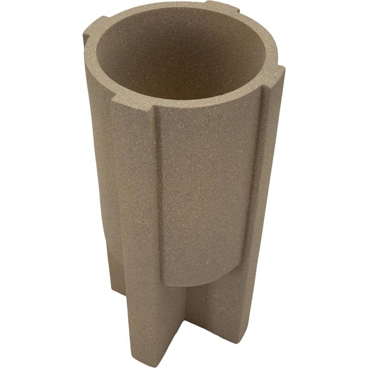 Cache-pot sculptural effet minéral MODERN marron, RECOLLECTION