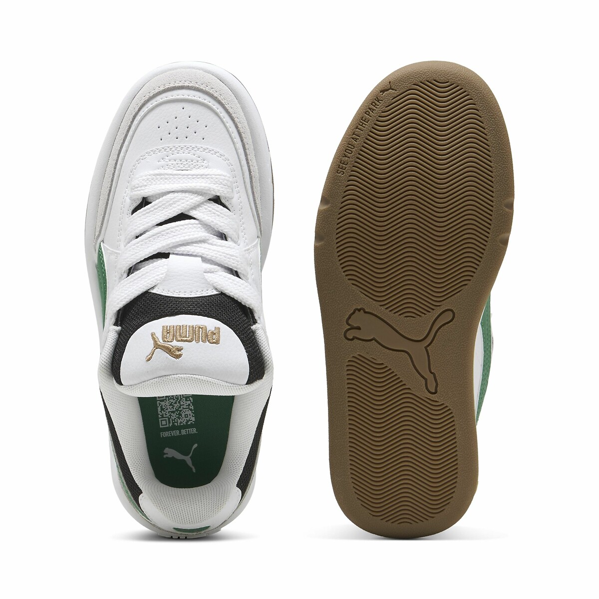 Kids Park Lifestyle SK8 Trainers white/green, PUMA