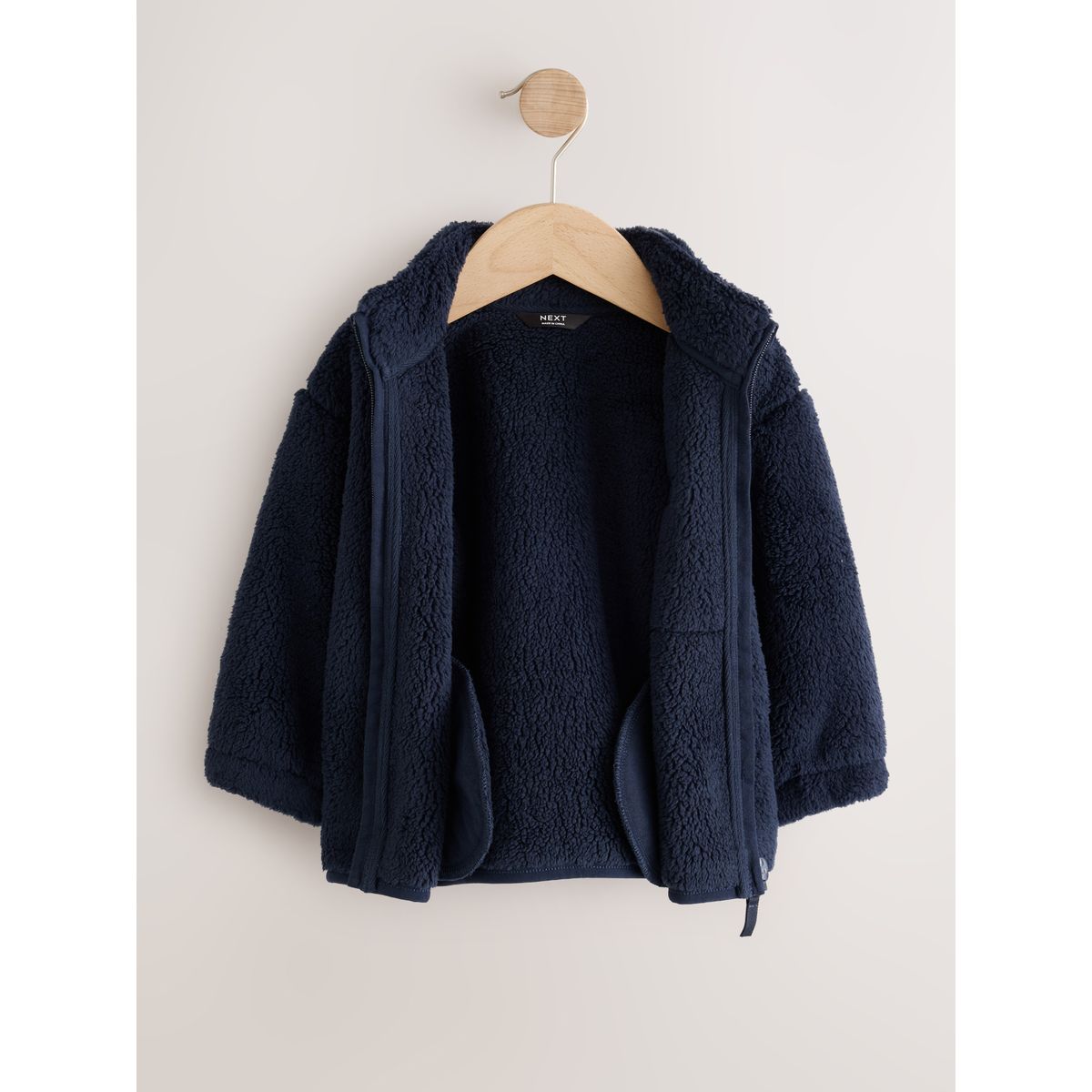 Polaire zippée bleu marine, NEXT