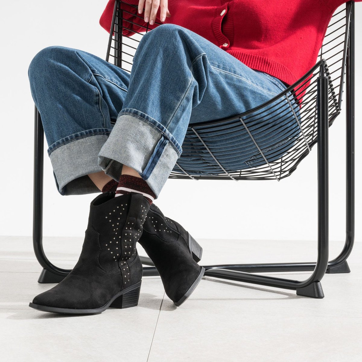Boots AZUL noir, TEXTO