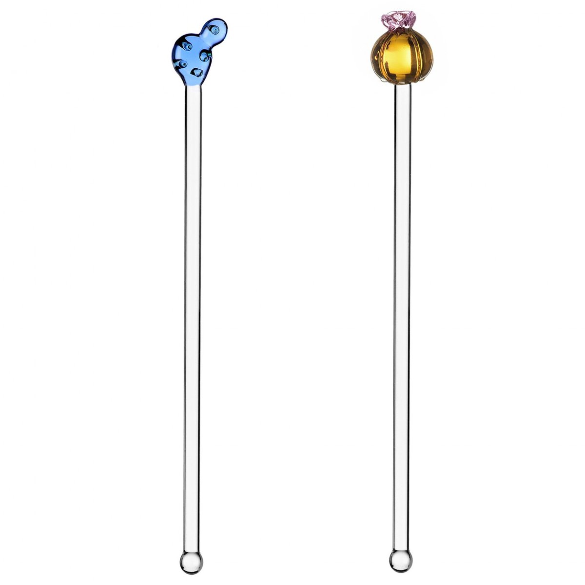 Mélangeur Cactus Bleu lot de 2 transparent, ICHENDORF