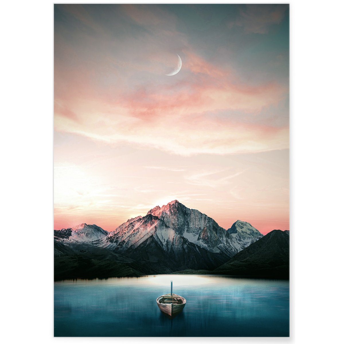 Poster Landscape Paysage blanc, L'AFFICHERIE